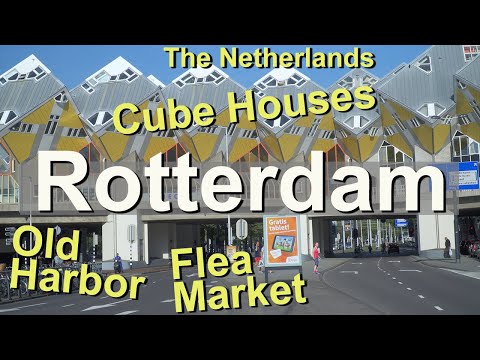 Rotterdam, Blaak-Markt, Würfelhäuser, Alter Hafen, Niederlande