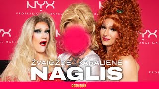 NAGLIS TAPO DRAG KARALIENE | NAUJAMETINIO MAKIAŽO TRANSFORMACIJA 💄 LINKSMAS POKALBIS IR PASLAPTYS