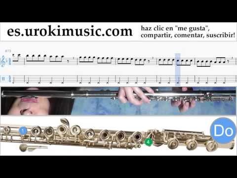 Como Tocar Flauta Miley Cyrus - Wrecking Ball Parte#1 Clases Notas Musicales Tutorial Tablatura