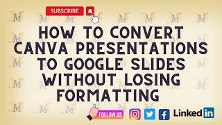How to Convert Canva presentations to google slides without losing formatting (Tagalog Tutorial)