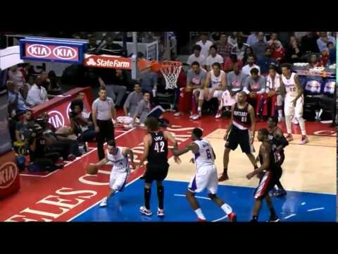 J.J. Redick acrobatic buzzer-beater vs Blazers 08.11.2014