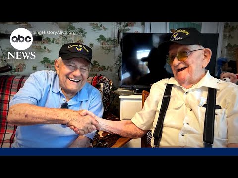Unlikely reunion between 2 World War II veterans