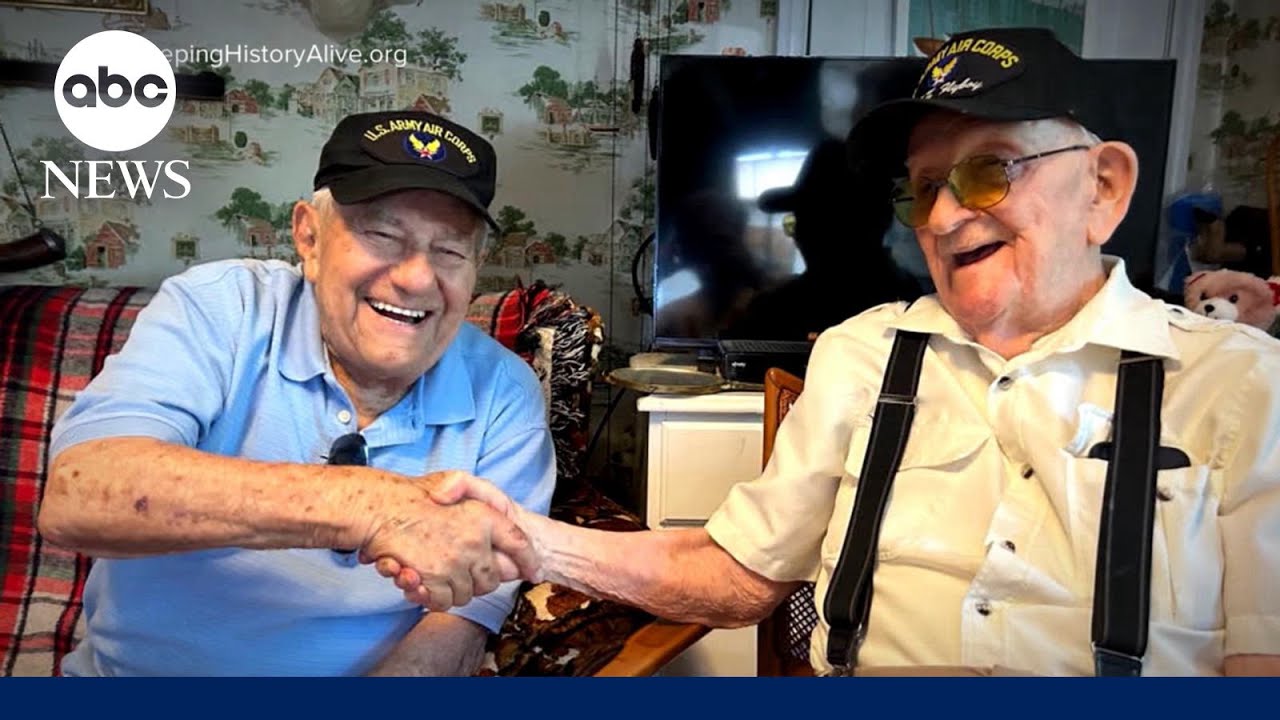 Unlikely reunion between 2 World War II veterans