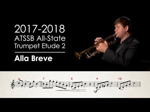 2017-2018 ATSSB All-State Trumpet Etude 2 - Alla Breve