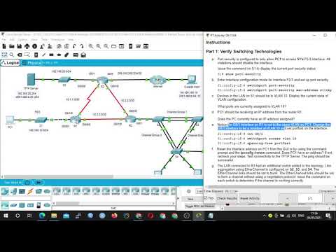 12.5.13 Packet Tracer – Troubleshoot Enterprise Networks - ENSA