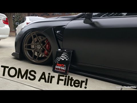 Lexus RCF Air Filter Install! (Tom's Racing!)