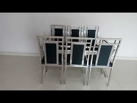 Stainless steel dining table