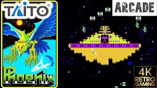 Phoenix Arcade ( Taito 1980 ) 4k Gameplay