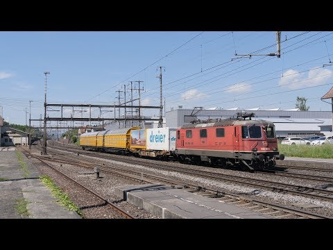 Swiss trains in 4K - Lunchtime at Rupperswil
