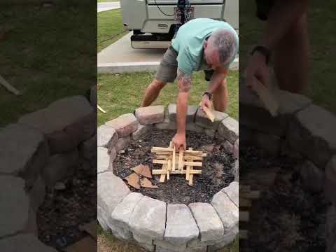 How to build a campfire that starts Everytime! #rv #rvlife