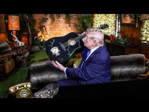 Full Trump Graceland tour: Replica Elvis guitar signed by POTUS during trip to Memphis