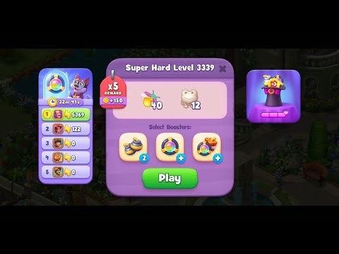 Gardenscapes SUPER HARD LEVEL 3339 which is gonna make you uhh🫣