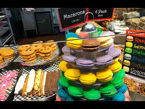 4K  Specialized cakes, pastries, sweet at Granville Island  Vancouver BC