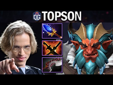 OG.TOPSON SMURF TROLL WARLORD WITH AGHANIMS-ABYSSAL - DOTA 2 7.28 GAMEPLAY