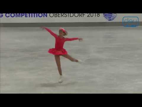 Monique LAGNERIUS. Oberstdorf 2018. Bronze Ladies III A - Free Skating. 5  place