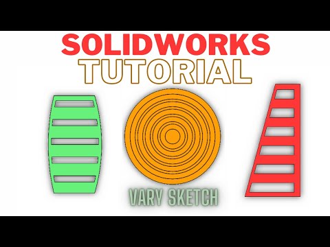 Linear Pattern: Vary Sketch | SOLIDWORKS Tutorial 2022 | Quick Tip