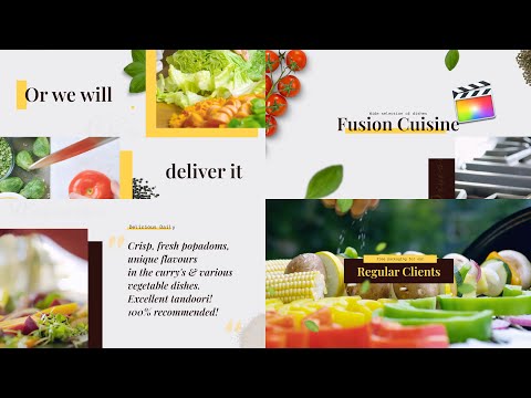 Takeaway Restaurant Modular Template for Apple Motion & FCPX - MotionVFX