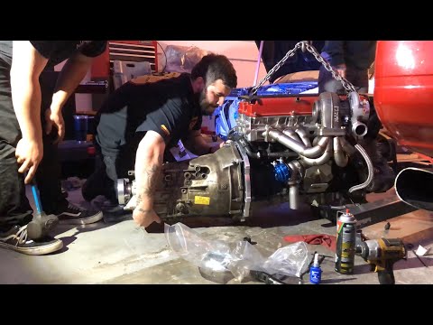 PMC Motorsport adapter for BMW ZF gearbox — 1.5JZ engine build