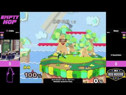 chaka (Sheik) vs. Beezy (Marth) - Melee Singles Winners Quarters - Empty Hop