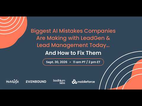 The Biggest AI Mistakes in Lead Gen (And How to Fix Them)