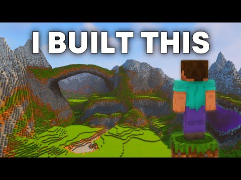 I Built the LARGEST Mountain Range in Minecraft