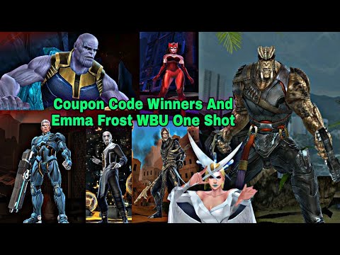 Coupon Code Winners And Emma Frost WBU One Shot Guide - Marvel Future Fight