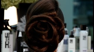 Как сделать прическу на длинные волосы: цветок из волос - Видео онлайн