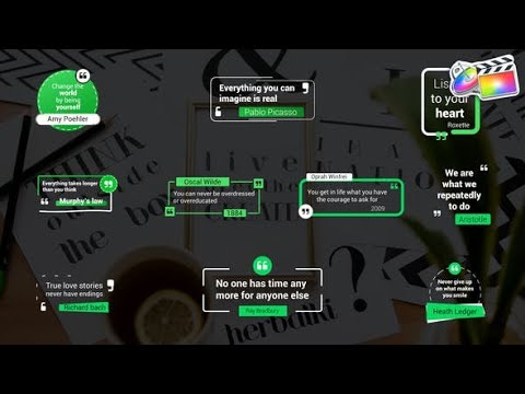 Top Apple Motion Projects: Quotes Titles | FCPX