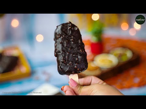 Chocobar Ice Cream Recipe | Easy Homemade  chocolate ice cream