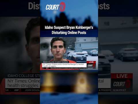 'No emotion' Bryan Kohberger's Disturbing Online Posts & Past #Idaho4 #CourtTV #Shorts