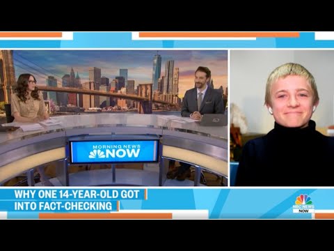 Watch our teen fact-checker featured on NBC News Now with MediaWise ambassador Savannah Sellers