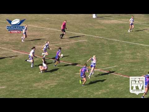 2017 Newcastle RL Round 10 Ladies League Tag Highlights - Lakes United v Central Newcastle