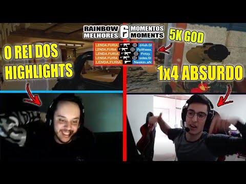 ACE INSANO DO NESK, 5K MONSTRO DO LENDA,BERSA GANHANDO 1x4 ABSURDO - MELHORES MOMENTOS LIVES R6