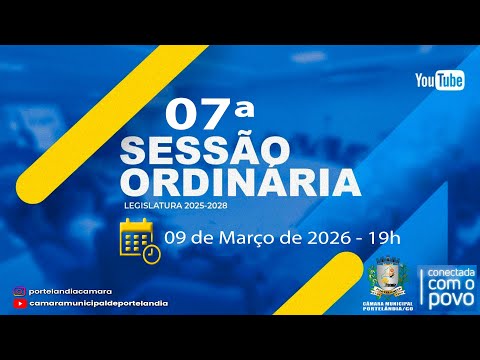 Câmara Municipal de Portelândia-GO está ao vivo!
