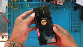 How to replace back glass Samsung Note8-Note 8 Back glass replacement/Bro Tech Kh