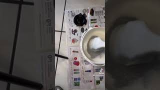 Sabbiato bianco perla con glitter argento