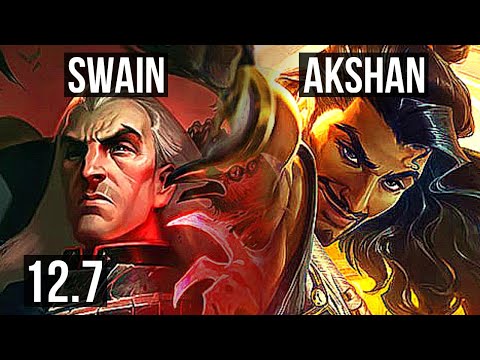 SWAIN vs AKSHAN (MID) | Rank 2 Swain, 500+ games, 3/3/15 | NA Challenger | 12.7