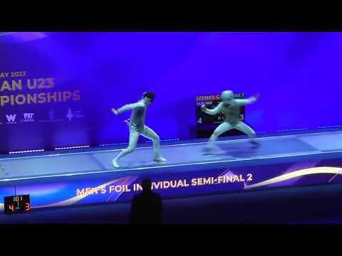 European Championships 2023 U23MF - L4 - Gergo Szemes HUN v Tommaso Martini ITA