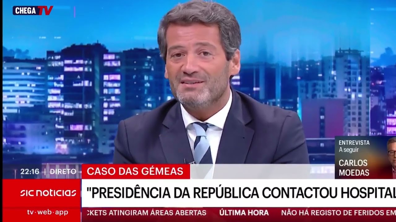 André Ventura esmagador em entrevista à SIC Notícias