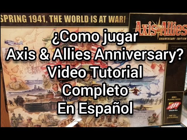 Vídeo relacionado con Avalon Hill Board Game Axis & Allies Anniversary Edition english Wizards Coast