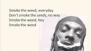 Snoop Lion feat. Collie Buddz - Smoke the Weed (Screen Lyrics)