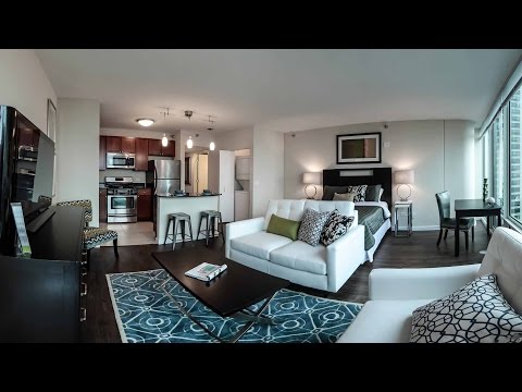 Tour a luxury studio model at Atwater apartments