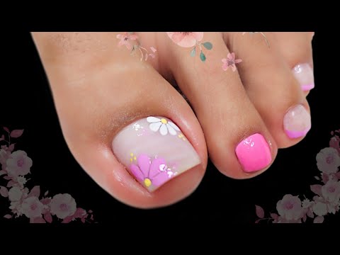 Uñas sencillas con FLORES 🌸🌸#nailart #miarteentusuñas