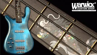 Video thumbnail for Warwick Custom Shop Masterbuilt - Streamer CV -  Faded Chrome Turquoise Blue Finish #20-4150 by Framus & Warwick