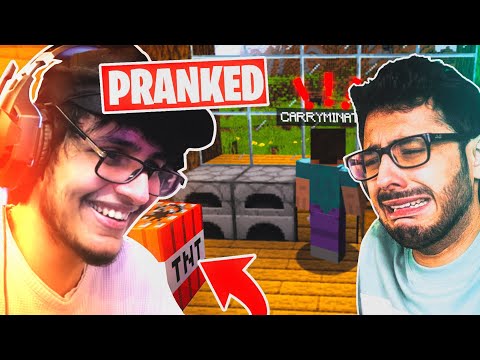 I Pranked Carry in My Minecraft World and He Had No Idea