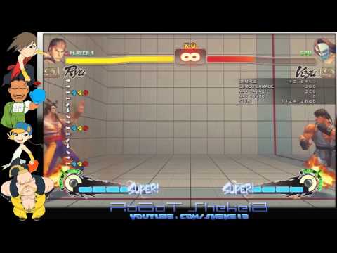USF4 - Day 1 Omega Ryu Triple Ex Fireball Fullscreen Combo