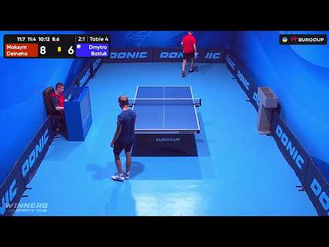 20:05 Maksym Deineha - Dmytro Batiuk 10.09.2023 TT Euro.Cup Ukraine Master. TABLE 4