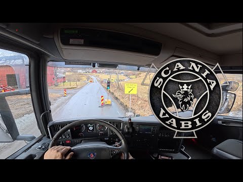 POV Driving Scania R560 - Western Norway (4K)