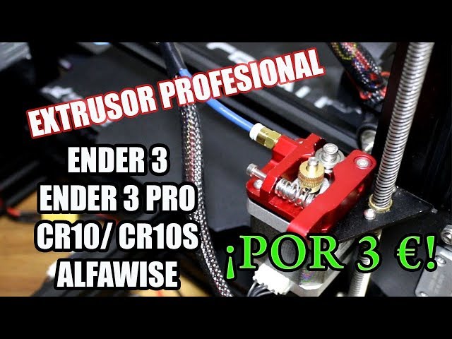Vídeo relacionado con TUZUK 1 juego CR10 3D Extrusor Placa de soporte posterior con placa posterior de extrusión de polea para Creality Ender-3/3s/3 Pro Cr-10/10S S/5 Serie Marco de extrusión de aluminio Impresora 3D