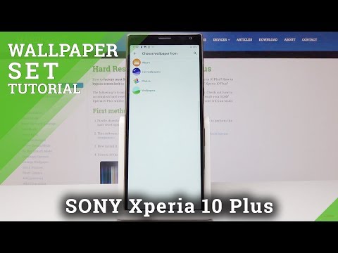 How to Change Wallpaper on Sony Xperia 10 Plus - Lock Screen & Home Screen Wallpaper